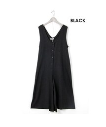 Sheson | Sheson(シーズン)リネン混ワイドオールインワン(サロペット/オーバーオール)