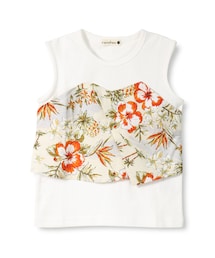 BRANSHES | アロハ柄ビスチェ重ね着風タンクトップ(タンクトップ)