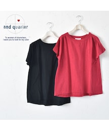 and Quarter | and quarter 無地半袖カットソー(Tシャツ/カットソー)