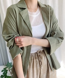 DHOLIC | ストラップSETリネン混カラージャケット(その他アウター)