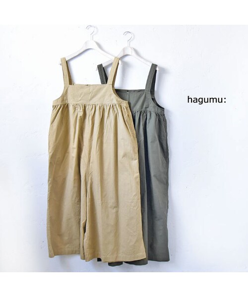 公式サイ hagumu ワイドサロペットパンツ - パンツ