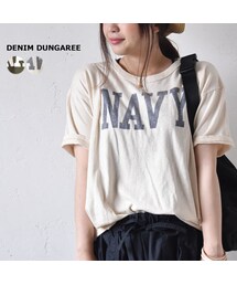 DENIM DUNGAREE | DENIM DUNGAREE　トンプキンテンジク BIG ツマミ TEE(Tシャツ/カットソー)