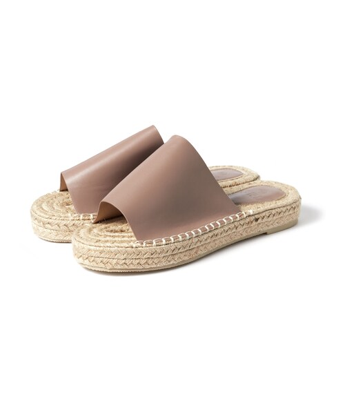 GRL（グレイル）の「ジュートフラットサンダル（サンダル・レディース・オフホワイト/ブラック/モカ・24.5）」の3枚目の写真