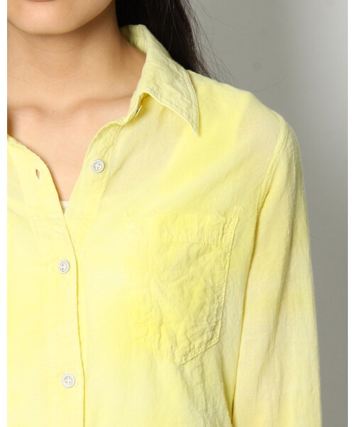 VICKY(ビッキー)の「オゾンボイルカラーシャツ(トップス・レディース・ホワイト/ピンク/ブルー/イエロー/グリーン・M)」の8枚目の写真