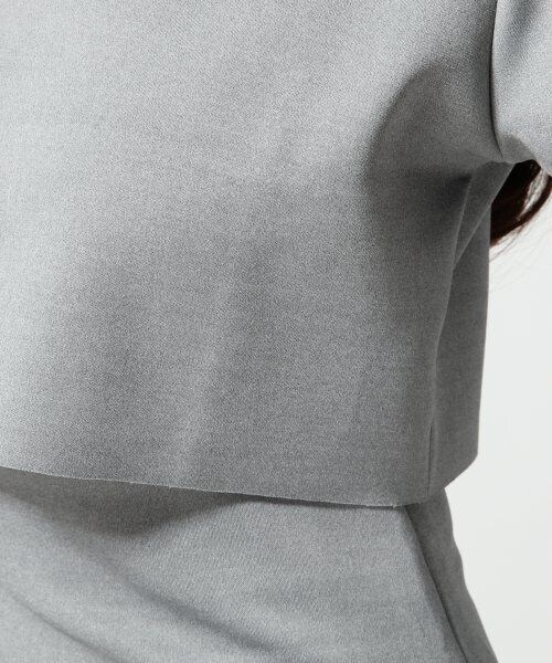 JEANASIS（ジーナシス）の「ライトダイバーセットアップワンピース（ワンピース/ドレス・レディース・グレー/オレンジ・FREE）」の7枚目の写真