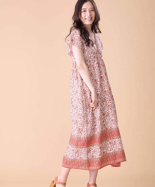 FREAK'S STORE パネルプリントワンピース FREAK'S STORE（フリークスストア）の「パネルプリント
