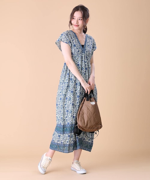 FREAK'S STORE パネルプリントマキシワンピース FREAK'S STORE（フリークスストア）の「パネルプリントマキシ