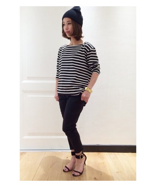 Deuxieme Classe(ドゥーズィエムクラス)の「PATRICIA(カットソー・Tシャツ・レディース・ブラック/ホワイト・フリー)」の15枚目の写真