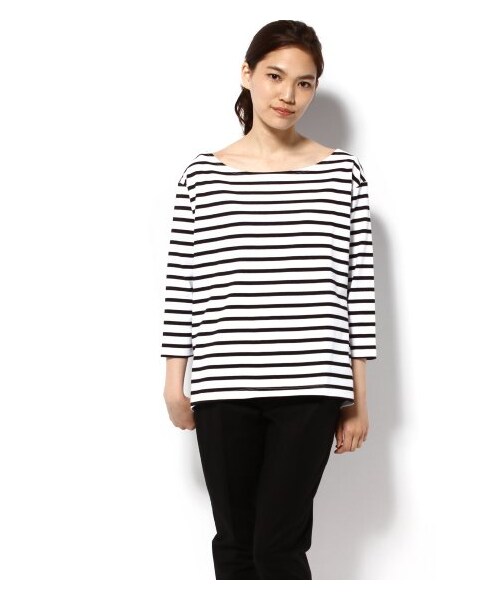 Deuxieme Classe(ドゥーズィエムクラス)の「PATRICIA(カットソー・Tシャツ・レディース・ブラック/ホワイト・フリー)」の10枚目の写真