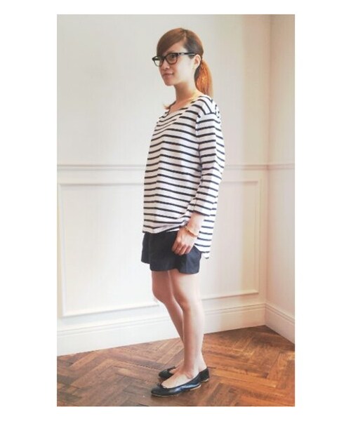 Deuxieme Classe(ドゥーズィエムクラス)の「PATRICIA(カットソー・Tシャツ・レディース・ブラック/ホワイト・フリー)」の2枚目の写真