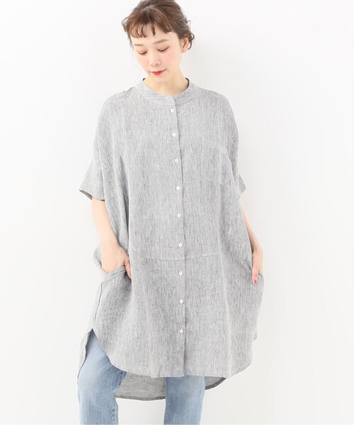 ジャーナルスタンダードラックス SUNDAY IN BED リネンシャツ JOURNAL STANDARD LUXE（ジャーナルスタンダード ラックス）の