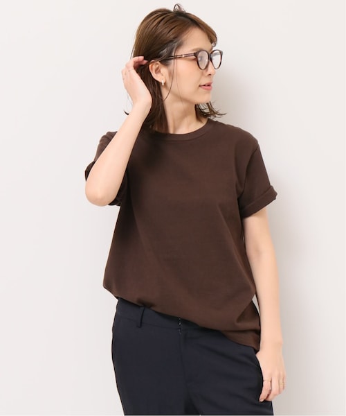 Deuxieme Classe ドゥーズィエムクラス　ブラウン Tシャツ DEUXIEME CLASSE - ドゥーズィエムクラス LightクルーネックT