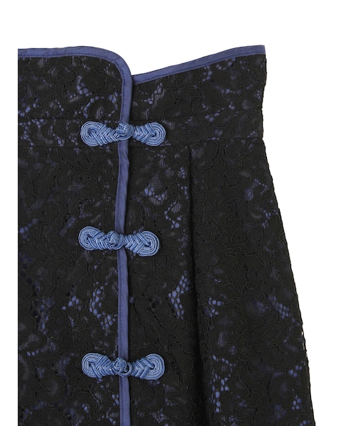 PAMEO POSE Macau Lace Tight Skirt ブラック