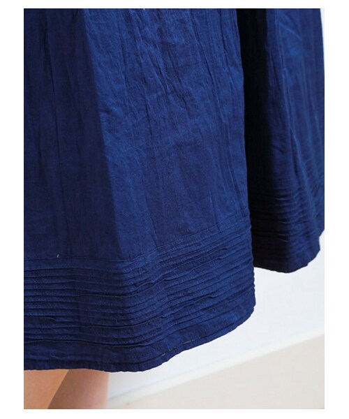 Green Parks fuuwa（グリーンパークスフーワ）の「【Special Price】ピンタック入りフレアロングスカート（スカート・レディース・オフホワイト/ピンク/グリーン/ネイビー・F）」の9枚目の写真