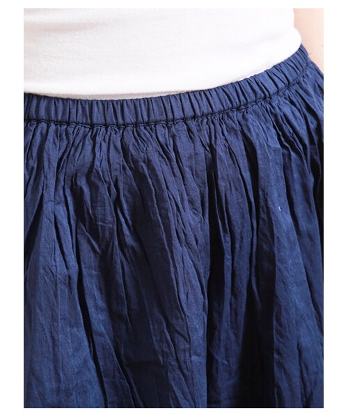 Green Parks fuuwa（グリーンパークスフーワ）の「【Special Price】ピンタック入りフレアロングスカート（スカート・レディース・オフホワイト/ピンク/グリーン/ネイビー・F）」の8枚目の写真