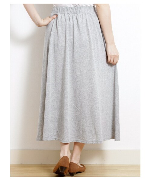 Green Parks fuuwa（グリーンパークスフーワ）の「【Special Price】・カットマキシフレアスカート（スカート・レディース・オフホワイト/杢グレー/ネイビー・F）」の6枚目の写真