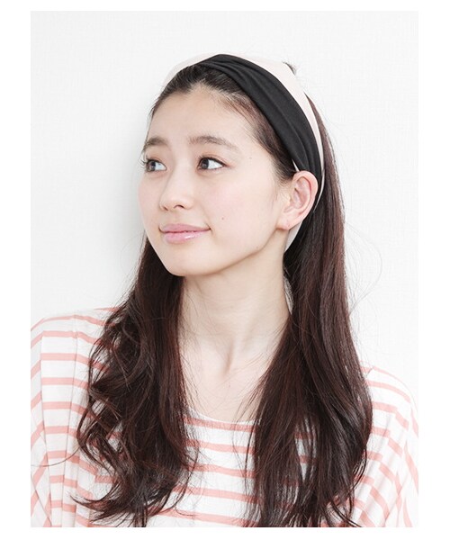 Green Parks fuuwa（グリーンパークスフーワ）の「【Special Price】配色クロスターバン（ヘアアクセ・ブラック/イエロー/ネイビー・F）」の8枚目の写真