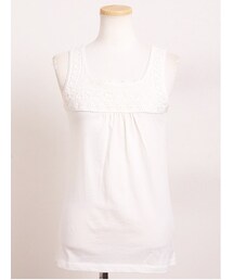 Green Parks fuuwa | 【Special Price】レース×ギャザータンクトップ(トップス)