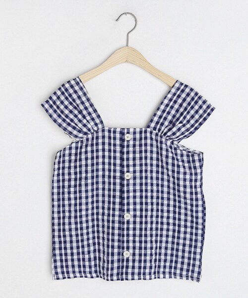 DHOLIC(ディーホリック)の「ギンガムチェックボタンスリーブレス(その他トップス・レディース・イエロー/その他/オレンジ・FREE)」の3枚目の写真