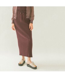 emmi | emmi　ゴムシャーリングニットSK(スカート)