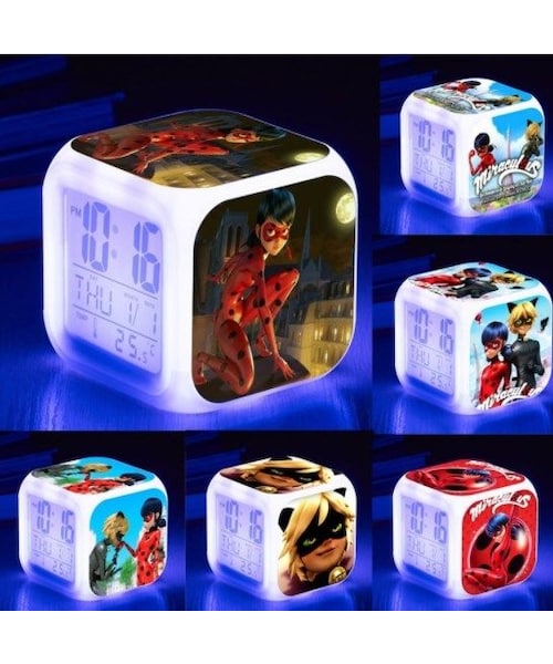 no brand（ノーブランド）の「ミラキュラス レディバグ  シャノワール  LEDデジタル目覚まし時計 マリネット  アドリアン 12（置時計・その他）」の2枚目の写真