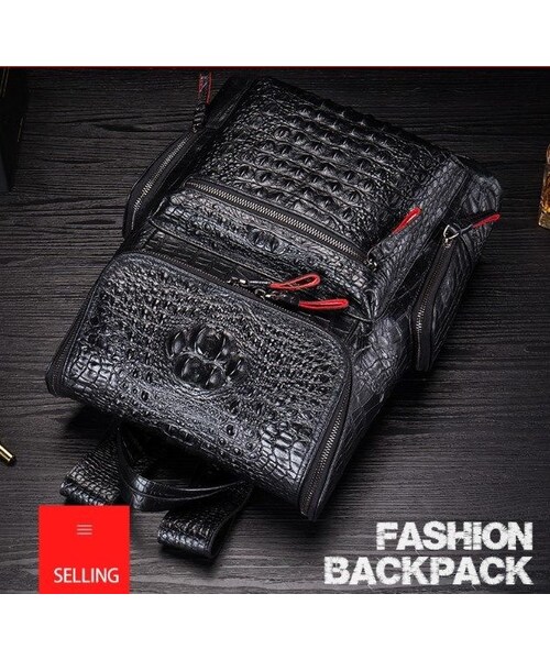 no brand（ノーブランド）の「CASTOPBER 本革 ブラック メンズ バック