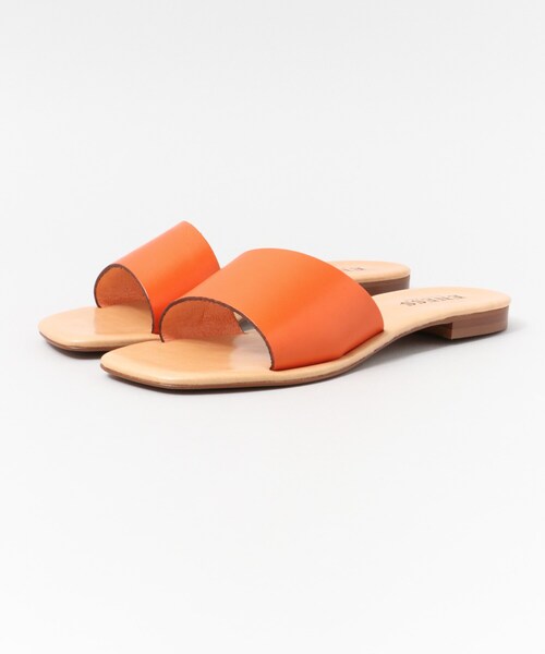 eness（エネス）の「ENESS フラットサンダル（シューズ・レディース・ORANGE/別注NAVY・36/37/38）」の2枚目の写真