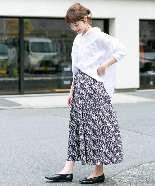 かぐれ（カグレ）の「リバティプリントギャザースカート（スカート・レディース・CAPEL/DUNCLARE/STRAWBERRY・FREE）」の6枚目の写真