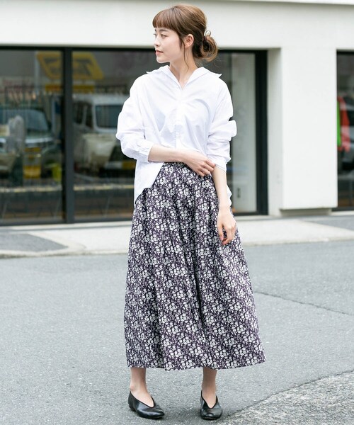 かぐれ（カグレ）の「リバティプリントギャザースカート（スカート・レディース・CAPEL/DUNCLARE/STRAWBERRY・FREE）」の5枚目の写真