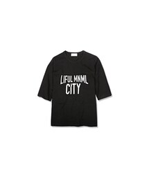 LIFUL MINIMAL GARMENTS. | MINIMAL CITY FOOTBALL TEE black(その他)