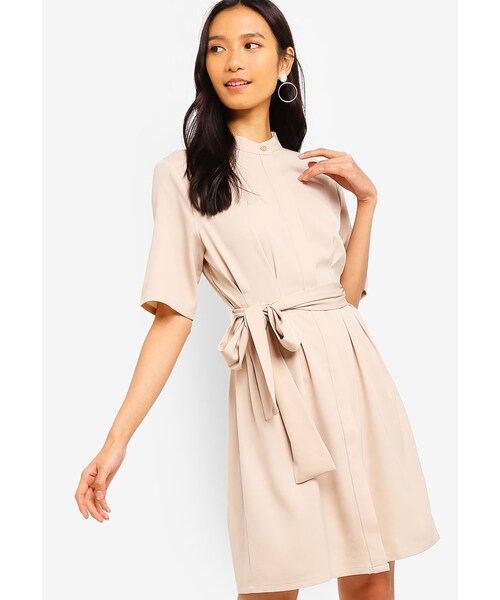 ZALORA（）の「Pleated Shirt Dress（）」 WEAR
