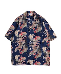 NIPOALOHA ニポアロハ アロハシャツ 伊藤若冲 軍鶏 Mサイズ imgrc0106818899.jpg