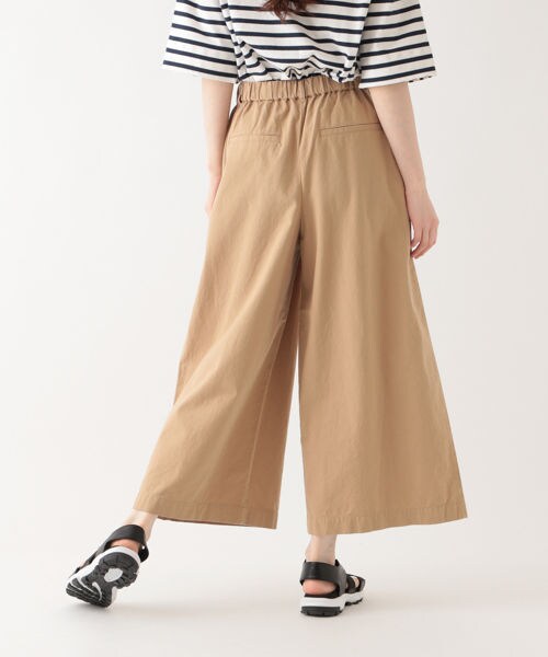 studio CLIP(スタディオクリップ)の「コットンクロスワイドストレートパンツ(パンツ・ブラック×ホワイト(チェック)/ホワイト×ブラック(ストライプ)/ベージュ/カーキ)」の13枚目の写真