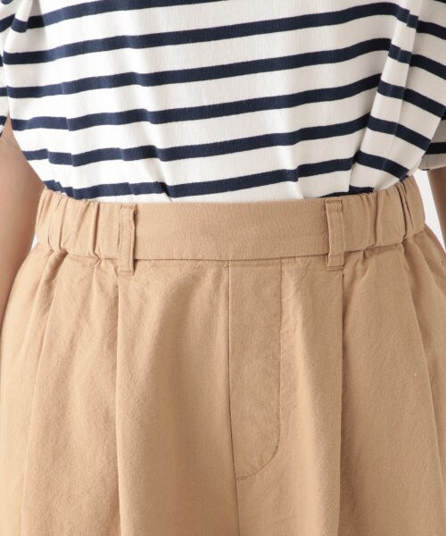 studio CLIP(スタディオクリップ)の「コットンクロスワイドストレートパンツ(パンツ・ブラック×ホワイト(チェック)/ホワイト×ブラック(ストライプ)/ベージュ/カーキ)」の14枚目の写真