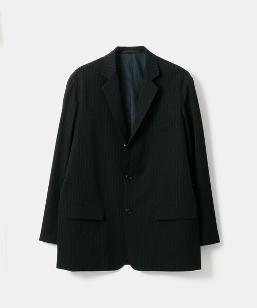 Graphpaper(グラフペーパー)の「Graphpaper SELVAGE WOOL JACKET(ジャケット/アウター・メンズ・NAVY ST/BLACK/NAVY/BLACK ST・1/2)」の8枚目の写真
