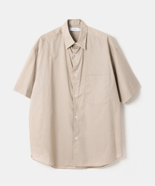 Graphpaper（グラフペーパー）の「Graphpaper BROAD OVERSIZED SHORT-SLEEVE SHIRT（トップス・メンズ・BEIGE/WHITE/BLUE/NAVY・FREE）」の8枚目の写真