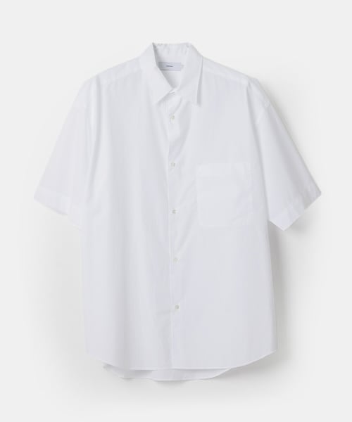Graphpaper（グラフペーパー）の「Graphpaper BROAD OVERSIZED SHORT-SLEEVE SHIRT（トップス・メンズ・BEIGE/WHITE/BLUE/NAVY・FREE）」の3枚目の写真