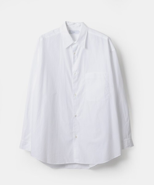 Graphpaper（グラフペーパー）の「Graphpaper BROAD OVERSIZED LONG-SLEEVE SHIRT（トップス・メンズ・BEIGE/WHITE/BLUE/NAVY・FREE）」の12枚目の写真