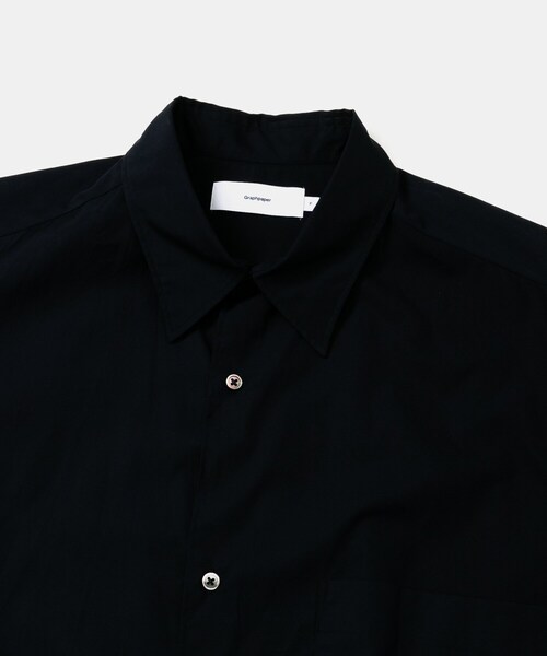 Graphpaper（グラフペーパー）の「Graphpaper BROAD OVERSIZED LONG-SLEEVE SHIRT（トップス・メンズ・BEIGE/WHITE/BLUE/NAVY・FREE）」の14枚目の写真