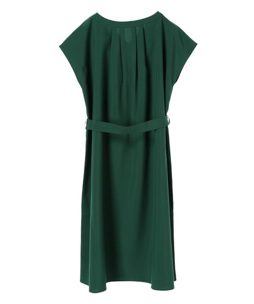 earth music&ecology（アースミュージックアンドエコロジー）の「・ウエストリボンVネックワンピース（ワンピース/ドレス・ベージュ/マスタード/グリーン/ネイビー・F）」の7枚目の写真