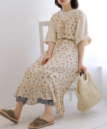 Crisp | ヴィンテージライクフラワーワンピース(ワンピース)