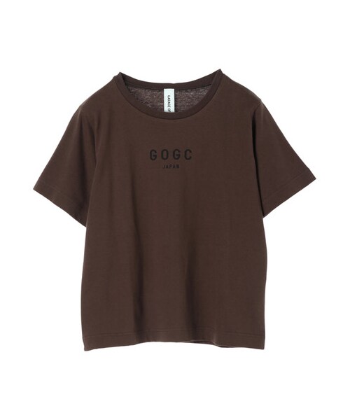 GARAGE OF GOOD CLOTHING(ガレージオブグッドクロージング)の「ショート丈ロゴT(トップス・ホワイト/ブラウン・F)」の7枚目の写真