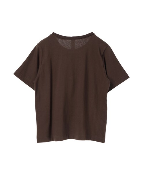 GARAGE OF GOOD CLOTHING(ガレージオブグッドクロージング)の「ショート丈ロゴT(トップス・ホワイト/ブラウン・F)」の2枚目の写真