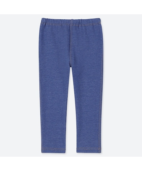 UNIQLO（ユニクロ）の「レギンス（デニム・10分丈）（その他ベビー用品・キッズ・BLACK 09/NAVY 69/BLUE 65・80/110/70/100/90）」の3枚目の写真