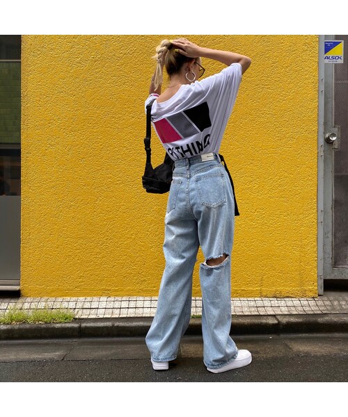 no brand(ノーブランド)の「BIGBIGTシャツ「Everything」 #590(Tシャツ/カットソー・レディース・その他)」の7枚目の写真