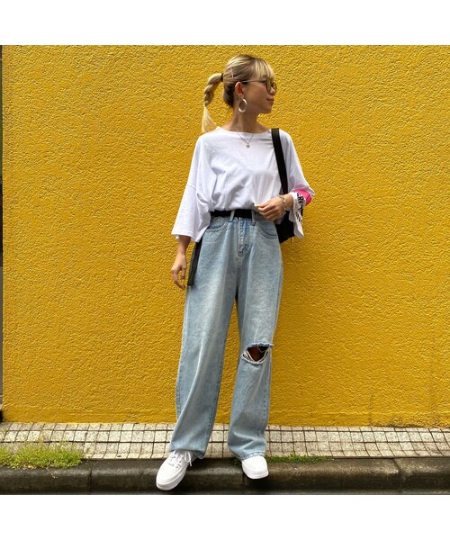 no brand(ノーブランド)の「BIGBIGTシャツ「Everything」 #590(Tシャツ/カットソー・レディース・その他)」の3枚目の写真