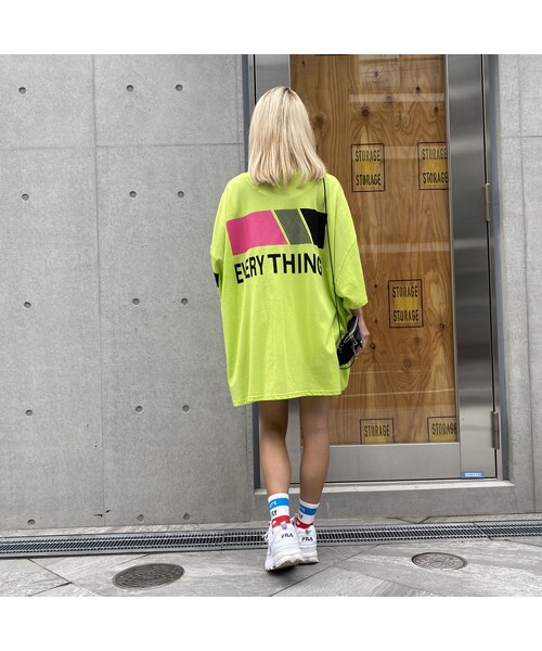 no brand(ノーブランド)の「BIGBIGTシャツ「Everything」 #590(Tシャツ/カットソー・レディース・その他)」の9枚目の写真