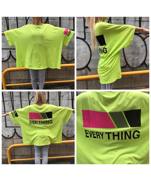 no brand(ノーブランド)の「BIGBIGTシャツ「Everything」 #590(Tシャツ/カットソー・レディース・その他)」の13枚目の写真