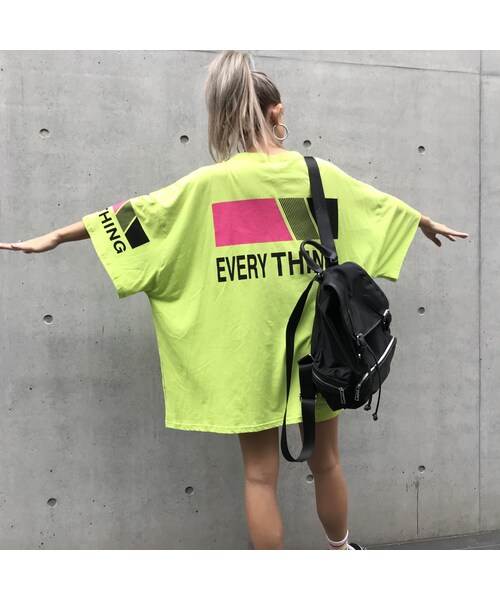 no brand(ノーブランド)の「BIGBIGTシャツ「Everything」 #590(Tシャツ/カットソー・レディース・その他)」の14枚目の写真