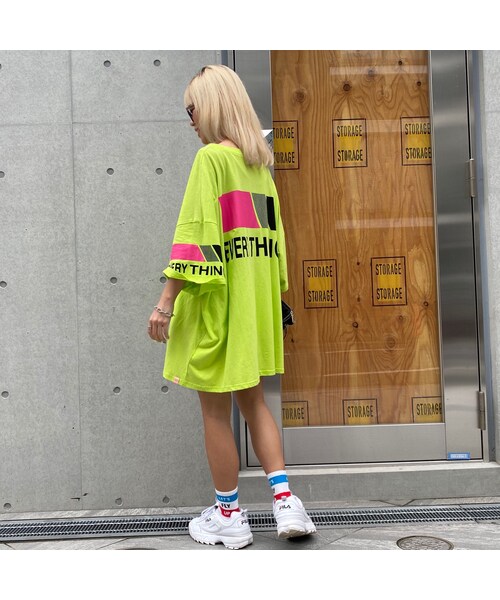 no brand(ノーブランド)の「BIGBIGTシャツ「Everything」 #590(Tシャツ/カットソー・レディース・その他)」の10枚目の写真